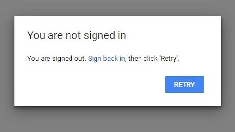 Fix you are not signed in error in Google Drive on Chrome