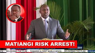 Matiangi risk arrest after Junet Mohamed exposed how he k!lled 17 Luos infront of Raila in Nairobi!