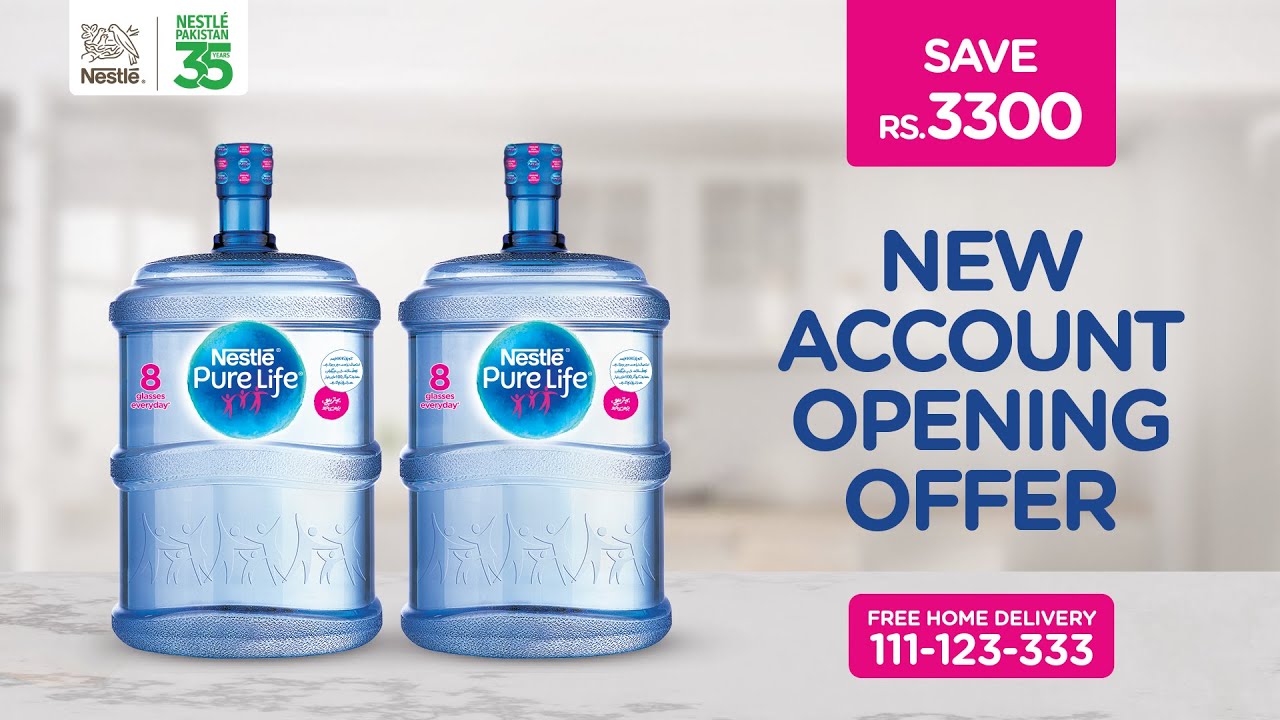 NESTLÉ PURE LIFE 18.9L | New Account Opening Offer