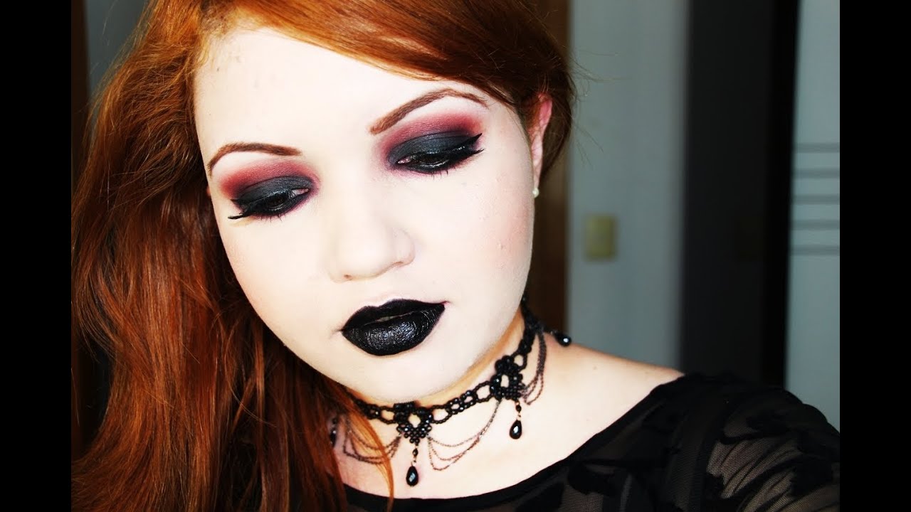 Maquiagem Gótica Fácil | Easy Gothic Makeup Tutorial - YouTube
