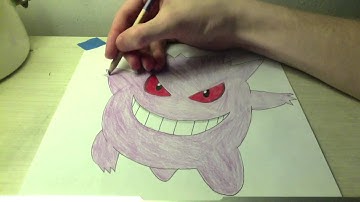 Drawing all the Pokemon: Number 94 Gengar