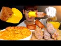 ASMR 🔥 불닭크림우동면과 바삭한 감자핫도그 통스팸 먹방~!! Spicy Cream Noodles With Potato Corn Dog Cheese Spam MuKBang~!!