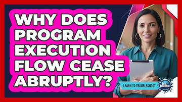 Why Does Program Execution Flow Cease Abruptly?