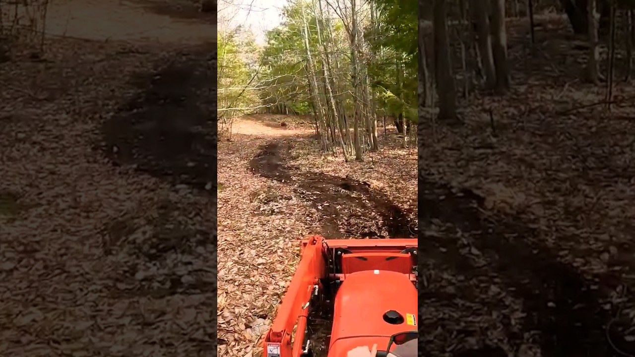 Clearing TRAILS with Compact Tractor 