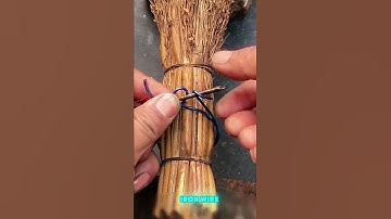 Methods of binding a cooking broom handle with iron wire