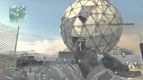 MW3 Throwing Knife in Dome Infected!