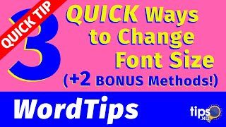 3 Quick Ways to Change Font Size (Plus 2 Bonus Methods!)