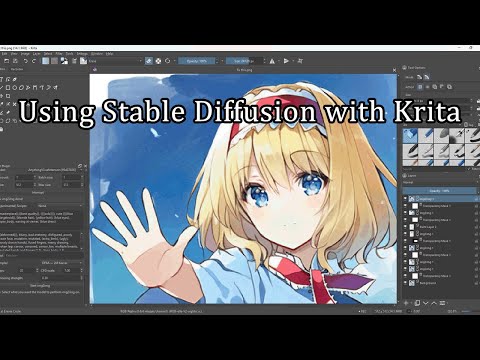 [Touhou] Guide on using Krita with stable diffusion to fix AI-generated images (speedpaint)