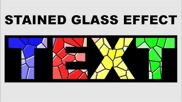STAINED GLASS EFFECT IN COREL DRAW