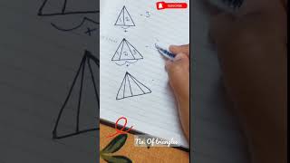 NUMBER OF TRIANGLES ️IN THE FIGURE/ COUNTING TRIANGLES HACK #MATHS TRICKS#