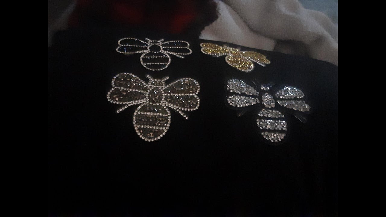 Yazon 4pcs Crystals Bee Patches Iron on Rhinestone Appliques Patch Transfer Amazon Review