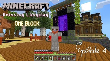 Minecraft Skyblock Longplay - Ep. 4 - Nether Portal Exploration