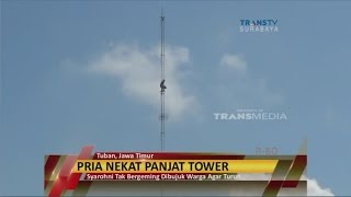 Diduga Stress Karena Dipecat, Pria Nekat Panjat Tower Perusahaannya