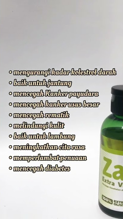 Manfaat ZAITUN HNI HPAI || Extra Virgin Oil