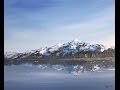 Акрил. Отражение и заснеженные горы.Acrylic.Reflections and Snow on the mountains