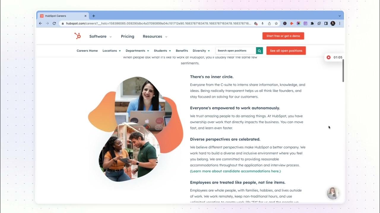 HubSpot Careers PageAnalyse Karriereseite gestalten Inspiration