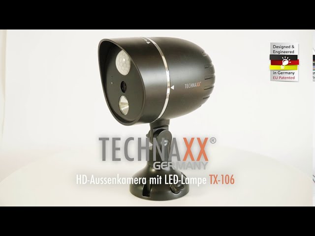 Technaxx Caméra extérieure HD avec lampe LED TX-106 blanc - Kamera Express