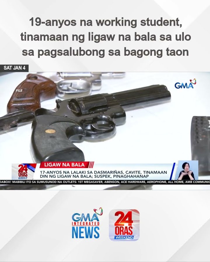 19-anyos na working student, tinamaan ng ligaw na bala sa ulo sa pagsalubong sa... | 24 Oras Weekend