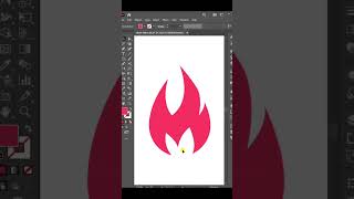 Designing Fire Logo in #adobe #illustrator #fire #logo #shorts  #graphicdesign #tutorial #graphics