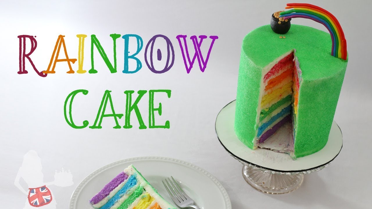How To Make A RAINBOW CAKE