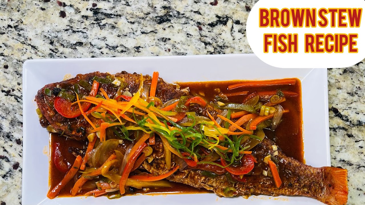 Yard Style Flavor! 🇯🇲 Jamaican Brown Stew Red Snapper Fish | Authentic Island Recipe
