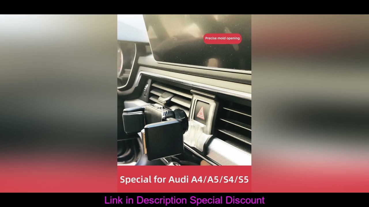 Magsafe Car Phone Holder For Audi A4,A5,RS5,RS4 2017-2024 Air Vent Mount 360?Rotate GPS Mobile