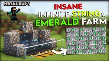 Infinite String and Emerald Farm Tutorial in Minecraft 1.20 (WORKING GLITCH)
