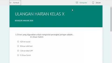 cara membuat ujian online menggunakan microsoft form dan bit.ly