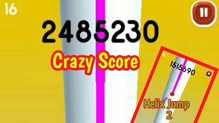 Helix Jump 2 best but crazy score points bug screenshot 5