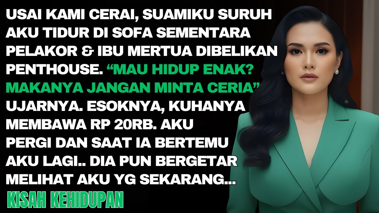 SETELAH SAYA CERAI, SUAMIKU CUMA MEMBERIKU TEMPAT DI SOFA DAN BILANG, “MAU NYAMAN? YA JANGAN PISAH.”