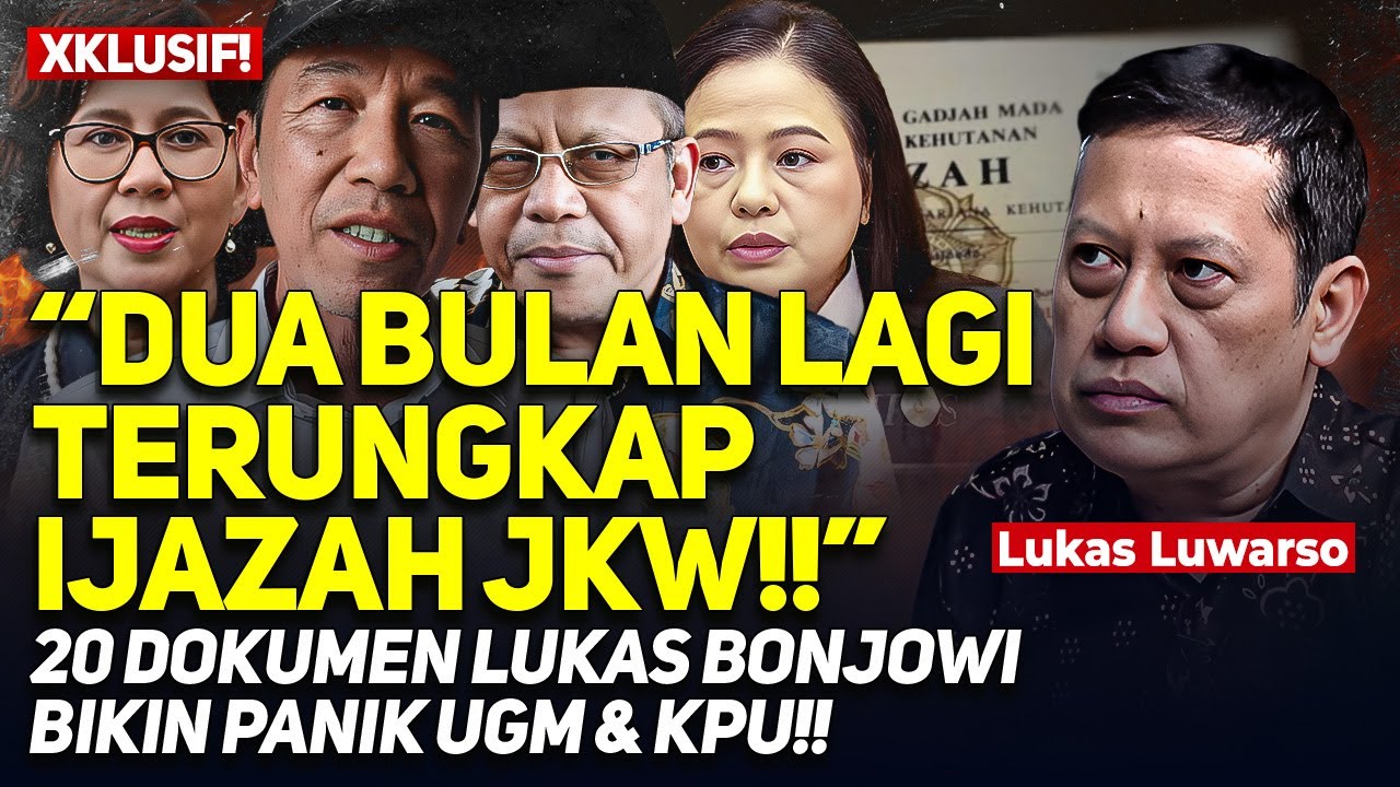 XKLUSIF! "DUA BULAN LAGI TERUNGKAP IJAZAH JKW!!" 20 DOKUMEN LUKAS BONJOWI BIKIN PANIK UGM & KPU!!