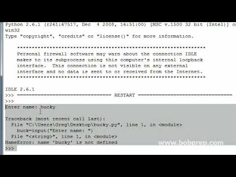Python Programming Tutorial   8   Raw Input