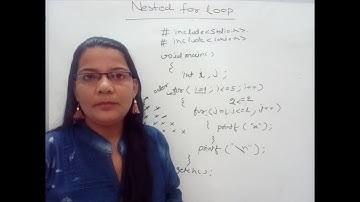 Nested For Loop in C Programming Language in Hindi  Lec-23|C Programming Tutorial in Hindi