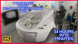 Blocking and filling the body ready for primer - TVR Sagaris Repaint PT-2 by Tony's Refinishing 5,155 views 1 year ago 10 minutes, 34 seconds