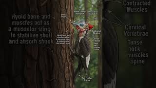 Woodpecker Brain Protection Explained | Amazing Bird Tongue Anatomy & Nature Science Facts