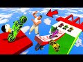 Shinchan and franklin tried the impossible mountain obstacles parkour challenge gta 5