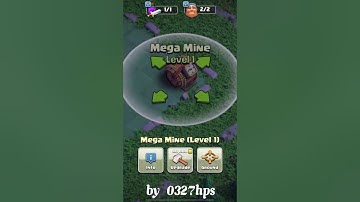 Upgrading Mega Mine (Builder Base) Level 1 to Max Level | 0327hps #0327hps #clashofclans#coc#shorts
