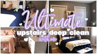 ULTIMATE DEEP CLEAN WITH ME | BEDROOMS &amp; BATHROOM | 2021 | RACHEL LEE