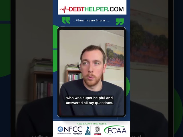 Virtually zero interest on monthly payments #debtrelief #debtmanagement  #testimonials #debthelper