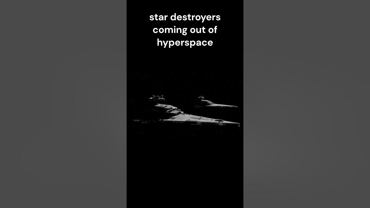 StarDestroyers coming out of hyperspace. #starwars #hyperspace #stardestroyer