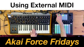 Akai Force Fridays - External MIDI (featuring the Moog Sub37)