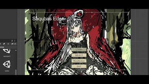 Unity脱出ノベルゲーム　タイトルや回想等