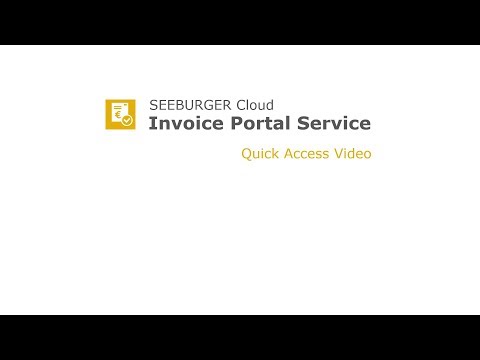 [DE] Quick Access Video: SEEBURGER Cloud Invoice Portal Service