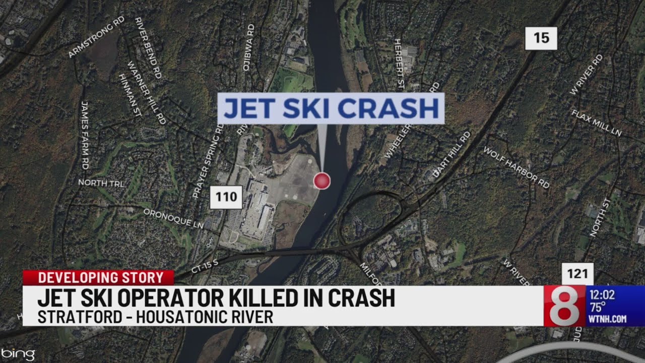 Man dies after jet ski crash on Housatonic River in Stratford - YouTube