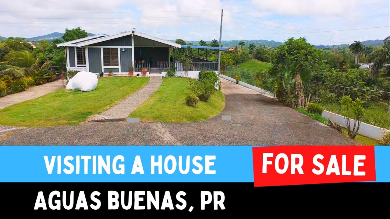 Visité casa de campo a la venta en Aguas Buenas PR cerca del pueblo