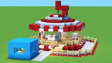 Minecraft Tutorial: How To Make A Working Carousel "Fair Part 12"