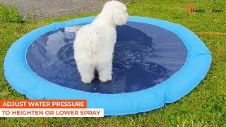 Unboxing and Review of Dog Splash Sprinkler Pad  | Tested and Approved by Ella ( Coton De Tulear) screenshot 2