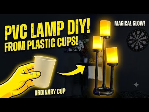 DIY PVC Pipe Lamp! 💡 Ordinary Plastic Cups Se Banay