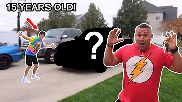 BUYING MY DAD HIS DREAM CAR AT AGE 15! *not clickbait*