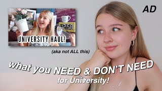 What you DO and DON'T need to Buy for University! | reacting to my first year haul